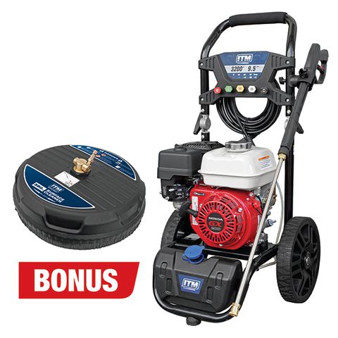 ITM PETROL PRESSURE WASHER GX200 HONDA ENGINE 3200PSI 9.5L/MIN