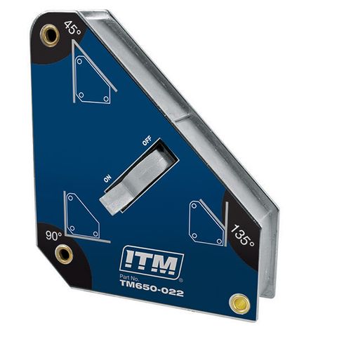 SWITCHABLE WELDING MAGNET, 55KGS FORCE, 150MM, 45°, 90° & 135°, POWERFUL NdFeB MAGNET