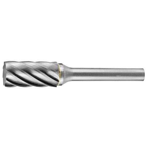 HOLEMAKER CARBIDE BURR, 6MM SHANK, CYLINDRICAL SQUARE END 3/8" X 3/4" HEAD, AC