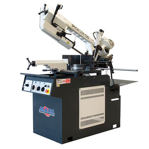 MACC BANDSAW, 260MM CAP,  SWIVEL HEAD, DUAL MITRE, 240V 1PH, HYD DOWNFEED