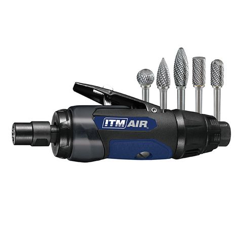 ITM DIE GRINDER KIT WITH 5 CARBIDE BURRS & CASE