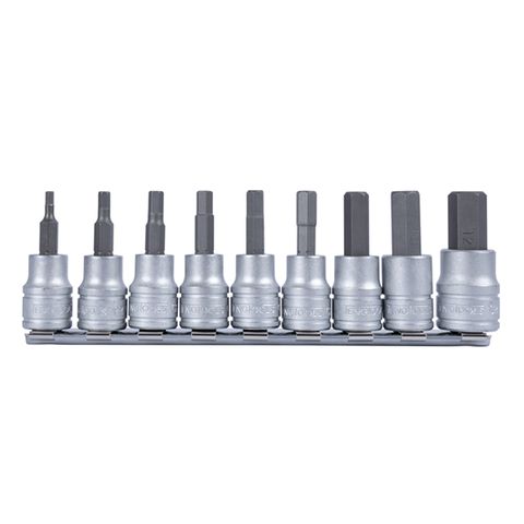 TENG 9PCE 3/8" DR. METRIC HEX BIT SOCKET SET 3-12MM