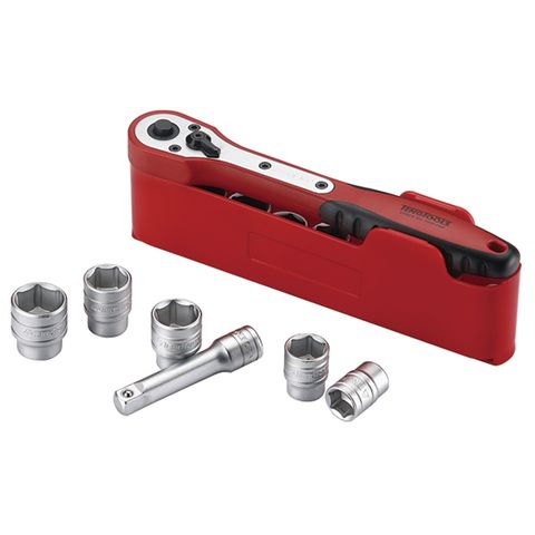 TENG 13PCE 1/4" DR. MM SOCKET SET W/CASE 4-13MM