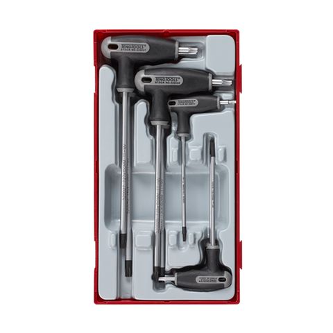 TENG 7PCE T-HANDLE TORX/TPX SET 10-40 - TC-TRAY