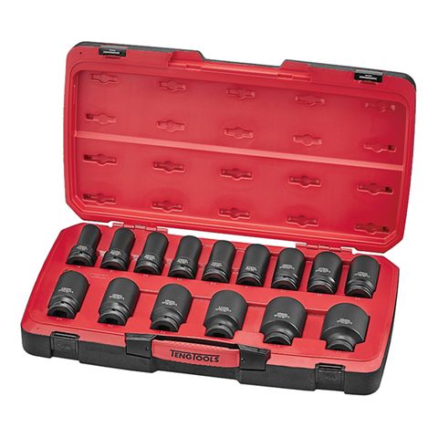 TENG 17PCE 3/4" DR. MM DEEP IMPACT SOCKET SET 6-PNT