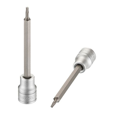 CHROME SOCKETS - 3/8" DRIVE LONG TORX BIT