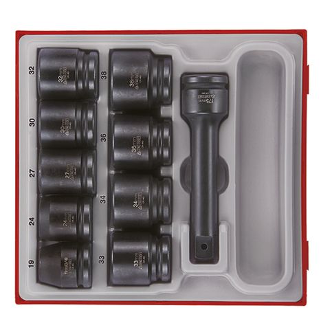 TENG 16PCE 3/4" DR. IMP SOCKET SET - TTD-TRAY 19MM-38MM