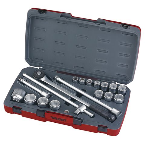 TENG 18PCE 3/4" DR. METRIC REG. SOCKET SET 6PNT