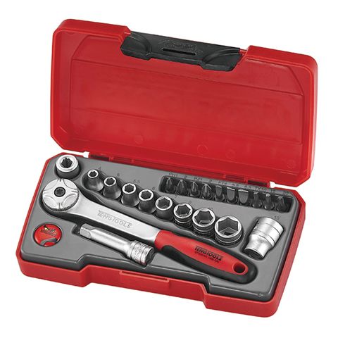 TENG 22PCE 1/4" DR. MINI METRIC SOCKET SET