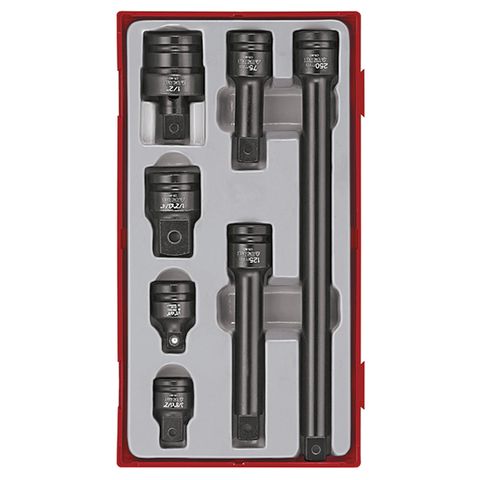 TENG 7PCE 1/2" DR. IMP ACC SET (D ) - TC-TRAY