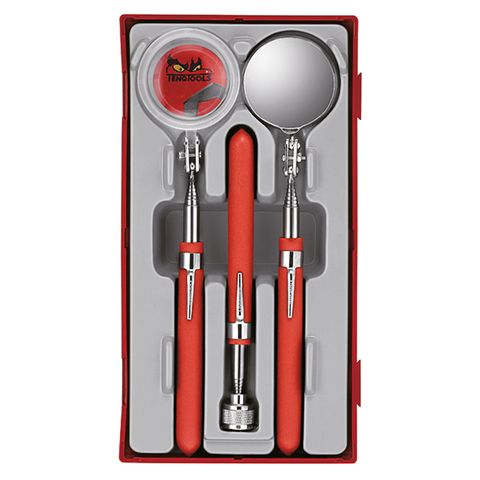 TENG 3PCE MAGNIFIER & MIRROR INSPECTION SET - TC-TRAY