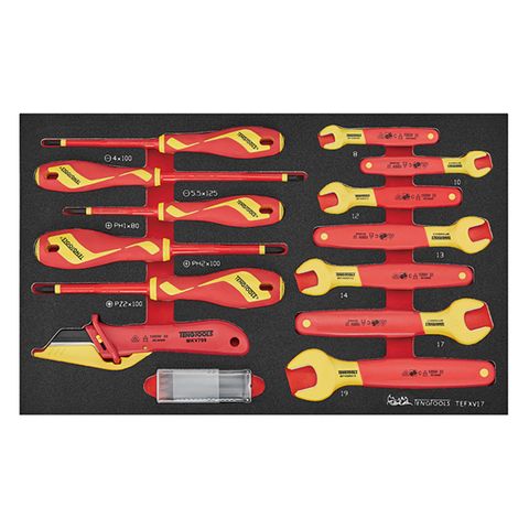 TENG 17PCE INSULATED SPANNER & SCREWDRIVER SET EVA3