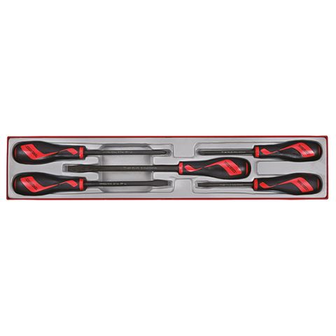 TENG 5PCE MD POWER-THRU SCREWDRIVER SET - TTX-TRAY