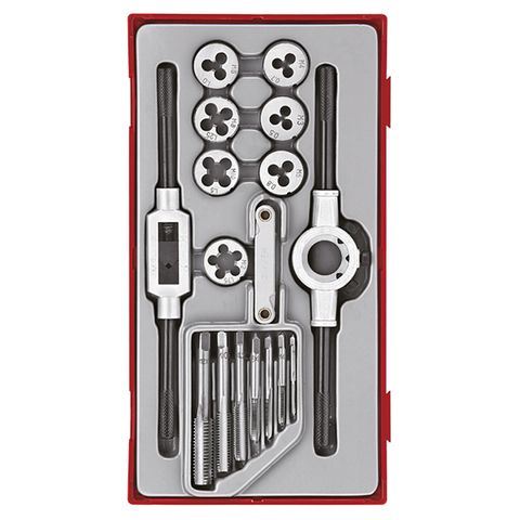 TENG 17PCE METRIC TAP & DIE SET - TC-TRAY