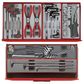 TENG 715PCE 26" 19 DRAWER STACK TOOL KIT, METRIC & IMPERIAL, PS TRAYS, RED