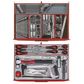 TENG 715PCE 26" 19 DRAWER STACK TOOL KIT, METRIC & IMPERIAL, PS TRAYS, RED