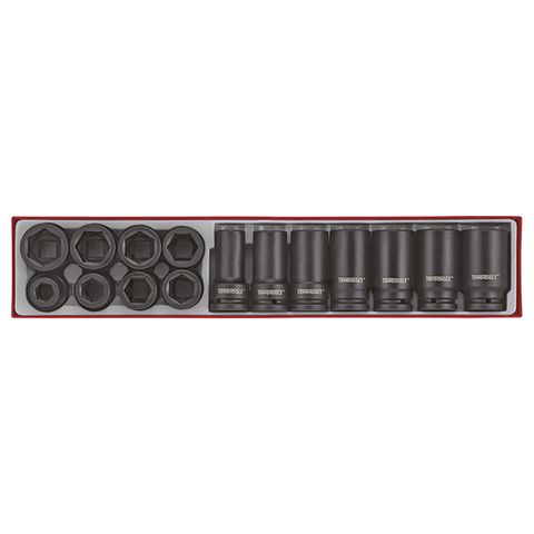 TENG 15PCE 3/4" DR. IMPACT REG & DEEP SOCKET SET - TTX-TRAY