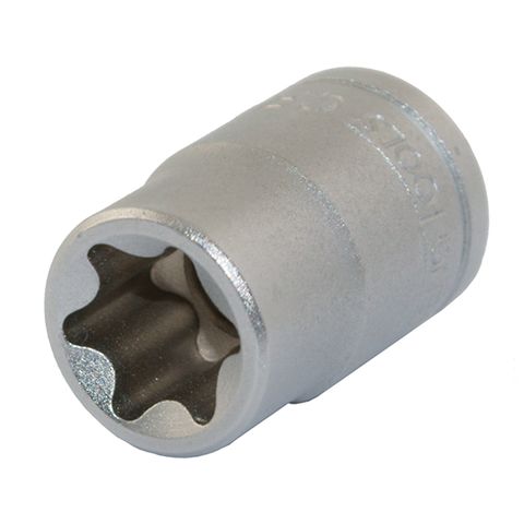 CHROME SOCKETS - 3/8" DRIVE E-TORX BIT