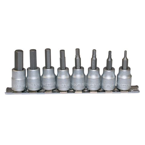 TENG 8PCE 3/8" DR. AF HEX BIT SOCKET SET 3/32-3/8"