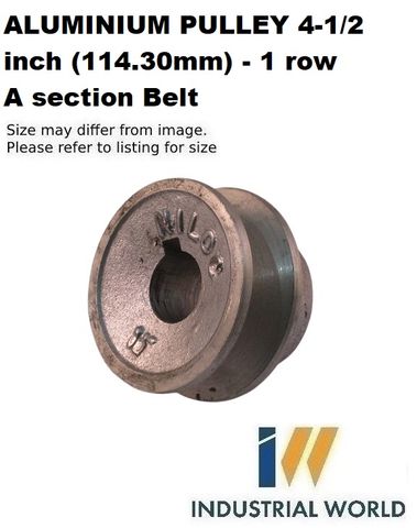 ALUMINIUM PULLEY 4-1/2 inch (114.30mm) - 1 row