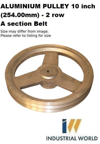 ALUMINIUM PULLEY 10 inch (254.00mm) - 2 row