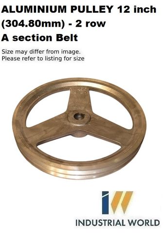 ALUMINIUM PULLEY 12 inch (304.80mm) - 2 row