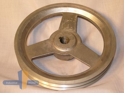 ALUMINIUM PULLEY 9 inch (228.60mm) - 2 row