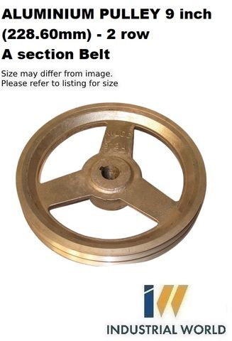 ALUMINIUM PULLEY 9 inch (228.60mm) - 2 row