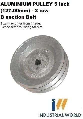 ALUMINIUM PULLEY 5 inch (127.00mm) - 2 row