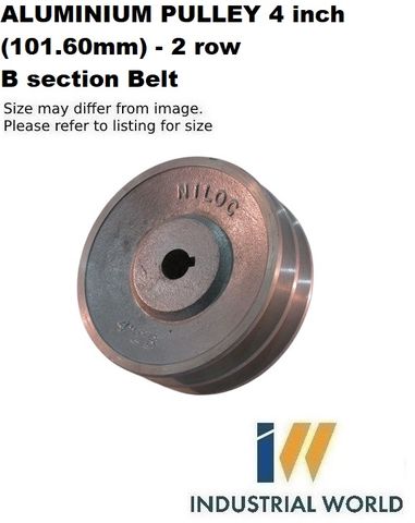 ALUMINIUM PULLEY 4 inch (101.60mm) - 2 row