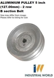 ALUMINIUM PULLEY 5 inch (127.00mm) - 2 row