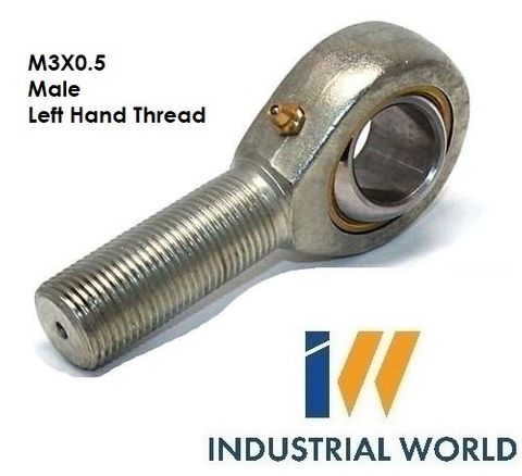 MALE METRIC LEFT HAND ROD END M3X.05
