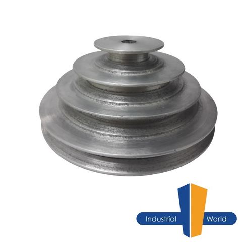 ALUMINIUM STEP PULLEY 4 row - bored 1/2 - no keywa