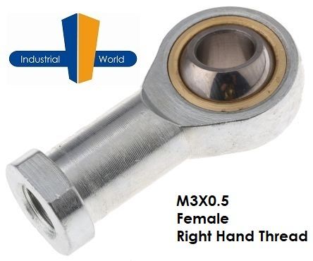 FEMALE METRIC RIGHT HAND ROD END M3X0.5