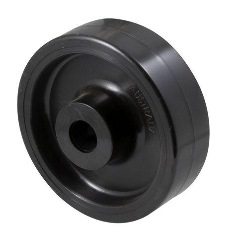Fallshaw - black nylon, 125mm x 40mm, 60mm hub