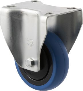 Fallshaw - 100mm blue rubber wheel, thread guard