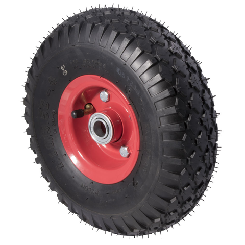Fallshaw - Pneumatic black tyre, 350x4 wheel, stee