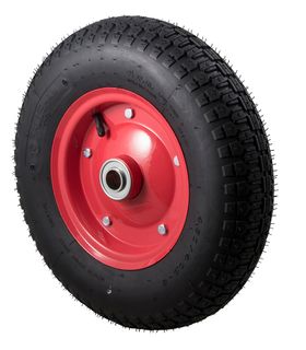 Fallshaw - Pneumatic black tyre, 350x6 wheel, stee