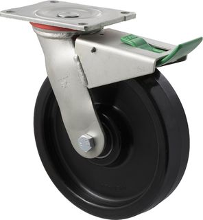 Fallshaw - 200mm black nylon wheel