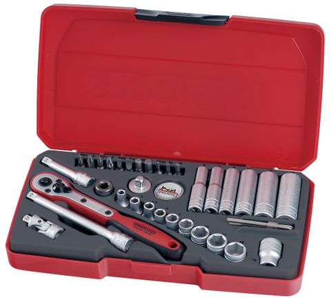 Teng Tools - 1/4 Drive 36 Piece Socket Set