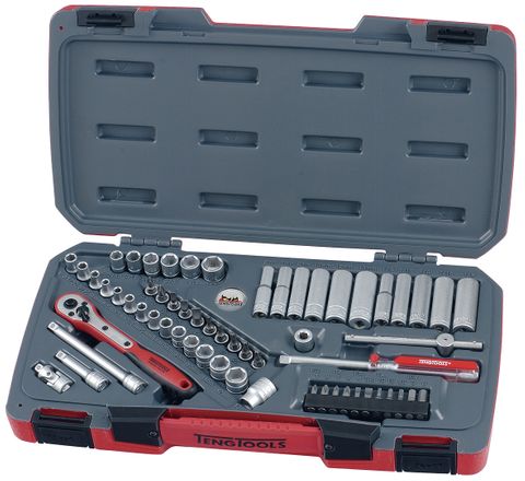 Teng Tools - 1/4 Drive 60 Piece Socket Set