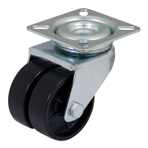 Richmond - Utility Series Plate Twin Wheel Swivel