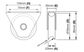 Richmond - 78mm Bottom Mount Gate Track Wheel