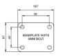 Richmond - 200 Series Plate Swivel Castor