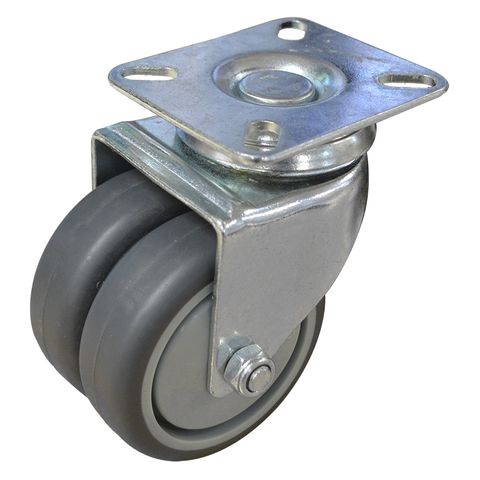 Richmond - Utility Series Plate Twin Swivel Castor