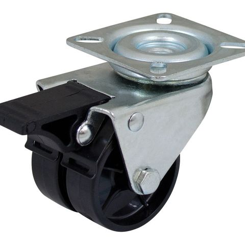 Richmond - Utility Series Plate Twin Wheel Swivel