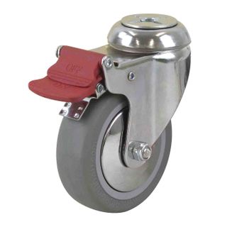 Richmond - Chrome Durolite Bolt Swivel Castor