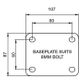 Richmond - 200 Series Plate Swivel Castor