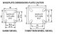 Richmond - Utility Series Plate Twin Wheel Swivel