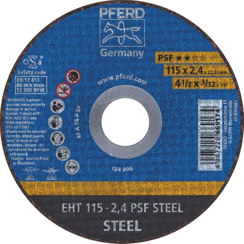 Pferd - 4-1/2Inch Cut-Off Wheel PSF Steel